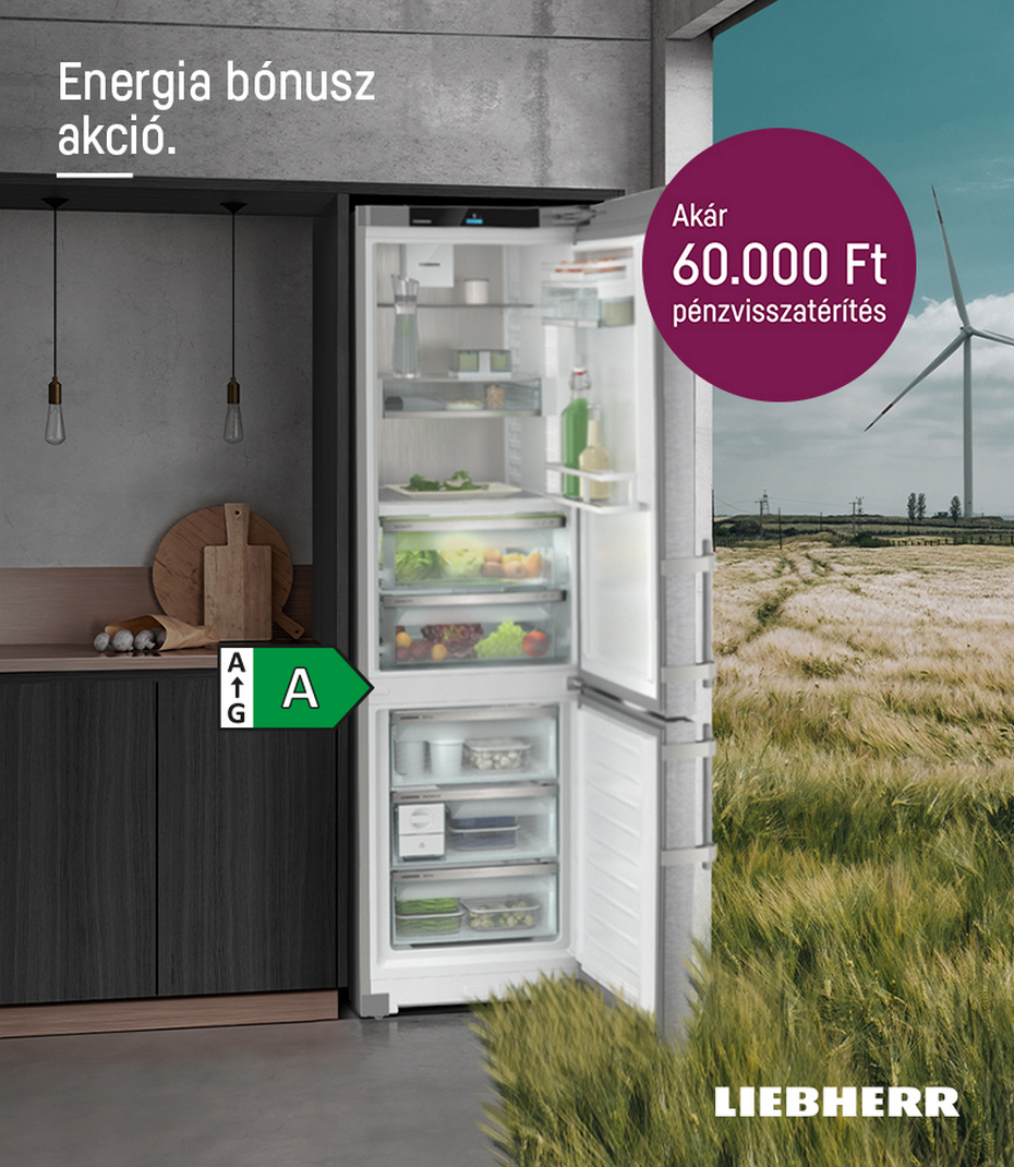 Liebherr pénzvisszatérítés akár 60.000Ft-ért! 03.01 - 08.31