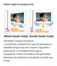 SAMSUNG LE-32B550 A5W Televíziók - LCD televízió - 512