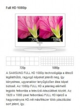 SAMSUNG UE40B7000WW Televíziók - LCD televízió - 550