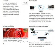 SAMSUNG BD-P4600 Audio-Video / Hifi / Multimédia - CD / DVD / Blu-Ray / Multimédia készülék - Blu-ray lejátszó - 562