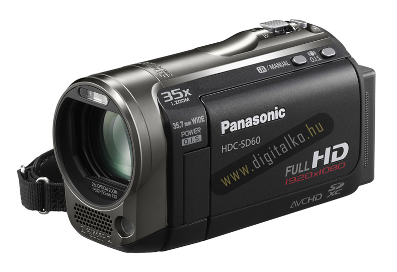 PANASONIC HDC-SD60 Black F&eacute;nyk&eacute;pezőg&eacute;p / kamera - Mem&oacute;riak&aacute;rty&aacute;s videokamera - Kompakt - 1125