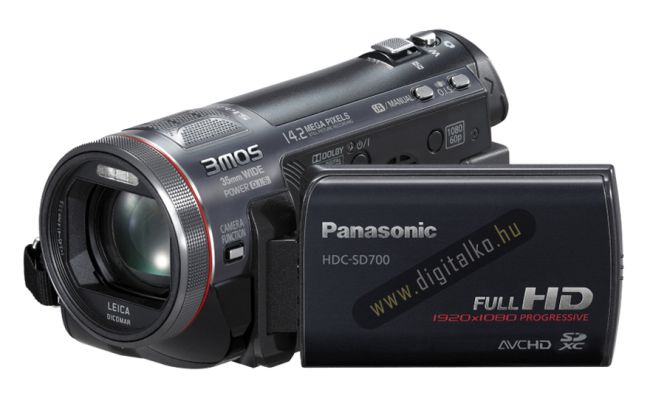 PANASONIC HDC-SD700 Fényképezőgép / kamera - Memóriakártyás videokamera - Kompakt - 1124