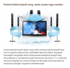 SAMSUNG HT-C6930W Audio-Video / Hifi / Multimédia - Házimozi - Blu-Ray házimozi szett - 1194