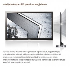 SAMSUNG PS-63C7700 YS Televíziók - Plazma televízió - 1260