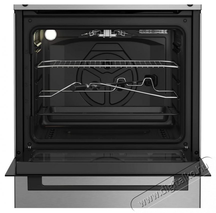 ARCTIC ABGG6611DTTLX G&aacute;ztűzhely, 4 &eacute;gő, Safety Plus, G&aacute;zgrill, Időz&iacute;tő, Elektromos főzőlap/s&uuml;tő gy&uacute;jt&aacute;s, Nagy hat&eacute;konys&aacute;g&uacute; &eacute;gőfejek, 60 cm, Rozsdamentes ac&eacute;l Konyhai term&eacute;kek - S&uuml;tő-főzőlap, tűzhely (szabadon&aacute;ll&oacute;) - G&aacute;zfőzőlap (szabadon&aacute;ll&oacute;) - 534217