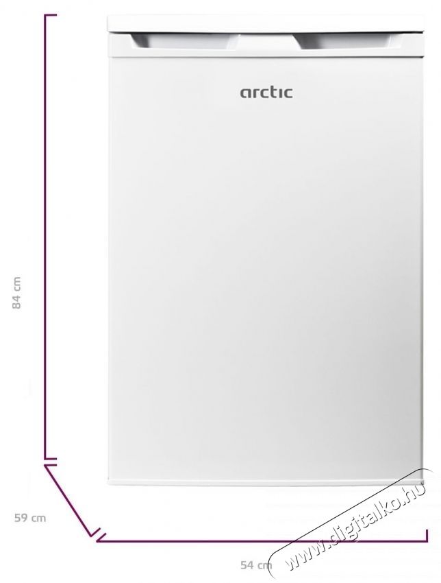 ARCTIC AF125M40W Egyajt&oacute;s hűtőszekr&eacute;ny, 120 l, E energiaoszt&aacute;ly, M 84 cm, feh&eacute;r Konyhai term&eacute;kek - Hűtő, fagyaszt&oacute; (szabadon&aacute;ll&oacute;) - Egyajt&oacute;s hűtő - 534190