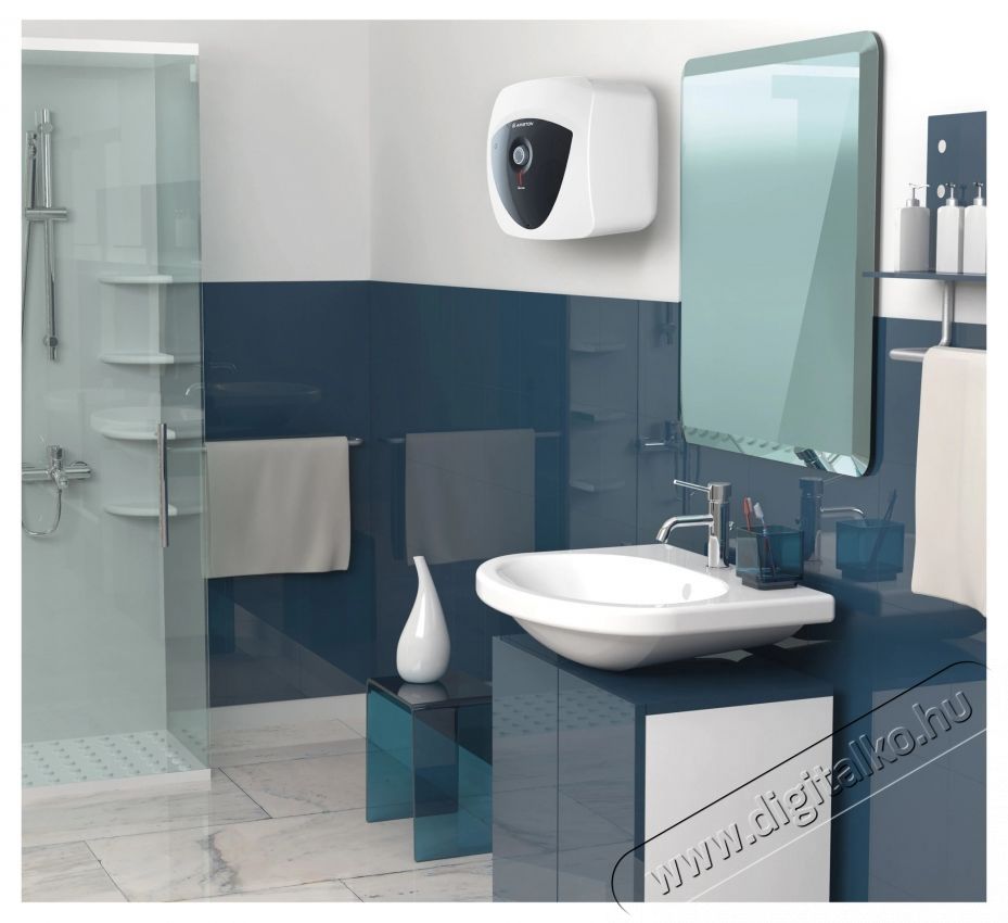 Ariston Andris LUX 30 EU villanybojler, 30 l, 1500 W, LED vil&aacute;g&iacute;t&aacute;s, IPX4 elektromos v&eacute;delem, Mosogat&oacute; f&ouml;l&eacute; szerel&eacute;s, K&uuml;lső hőm&eacute;rs&eacute;klet szab&aacute;lyoz&aacute;s H&aacute;ztart&aacute;s / Otthon / K&uuml;lt&eacute;r - V&iacute;zmeleg&iacute;tő / bojler / t&aacute;rol&oacute; - Bojler / melegv&iacute;z t&aacute;rol&oacute; - 534233