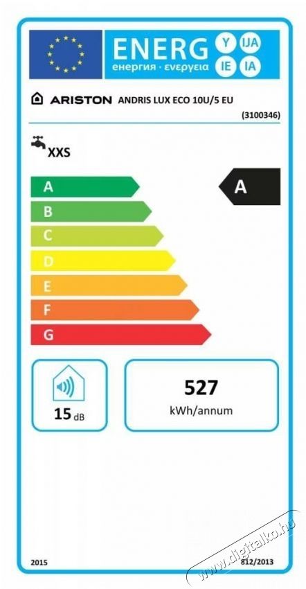 Ariston Andris LUX 10 U EU villanybojler, 10 l, 1200 W, LED vil&aacute;g&iacute;t&aacute;s, IPX5 elektromos v&eacute;delem, Be&eacute;p&iacute;t&eacute;s a mosogat&oacute; al&aacute;, K&uuml;lső hőm&eacute;rs&eacute;klet szab&aacute;lyoz&aacute;s H&aacute;ztart&aacute;s / Otthon / K&uuml;lt&eacute;r - V&iacute;zmeleg&iacute;tő / bojler / t&aacute;rol&oacute; - V&iacute;zmeleg&iacute;tő - 534230