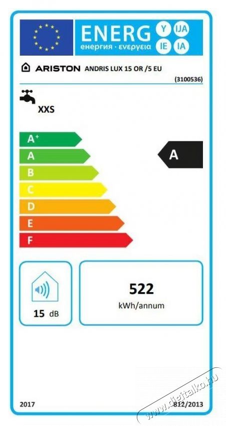 Ariston Andris LUX 15 U EU elektromos v&iacute;zmeleg&iacute;tő, 15 l, 1200 W, LED vil&aacute;g&iacute;t&aacute;s, IPX5 elektromos v&eacute;delem, Be&eacute;p&iacute;t&eacute;si lehetős&eacute;g a mosogat&oacute; f&ouml;l&eacute;, Hőm&eacute;rs&eacute;klet be&aacute;ll&iacute;t&aacute;s H&aacute;ztart&aacute;s / Otthon / K&uuml;lt&eacute;r - V&iacute;zmeleg&iacute;tő / bojler / t&aacute;rol&oacute; - V&iacute;zmeleg&iacute;tő - 534227