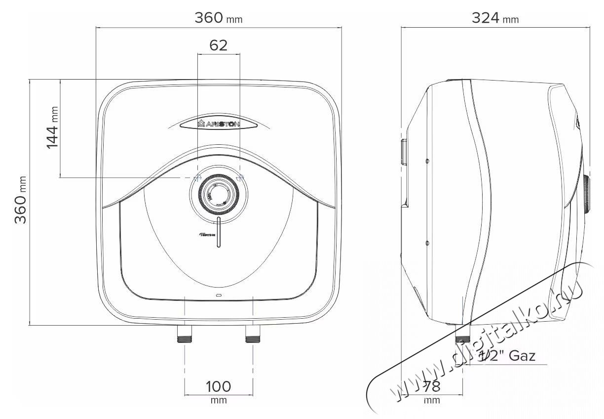 Ariston Andris RS 15 EU elektromos v&iacute;zmeleg&iacute;tő, 15 l, 1200 W, LED vil&aacute;g&iacute;t&aacute;s, IPX1 elektromos v&eacute;delem, Be&eacute;p&iacute;t&eacute;si lehetős&eacute;g a mosogat&oacute; f&ouml;l&eacute;, Hőm&eacute;rs&eacute;klet be&aacute;ll&iacute;t&aacute;s H&aacute;ztart&aacute;s / Otthon / K&uuml;lt&eacute;r - V&iacute;zmeleg&iacute;tő / bojler / t&aacute;rol&oacute; - V&iacute;zmeleg&iacute;tő - 534228