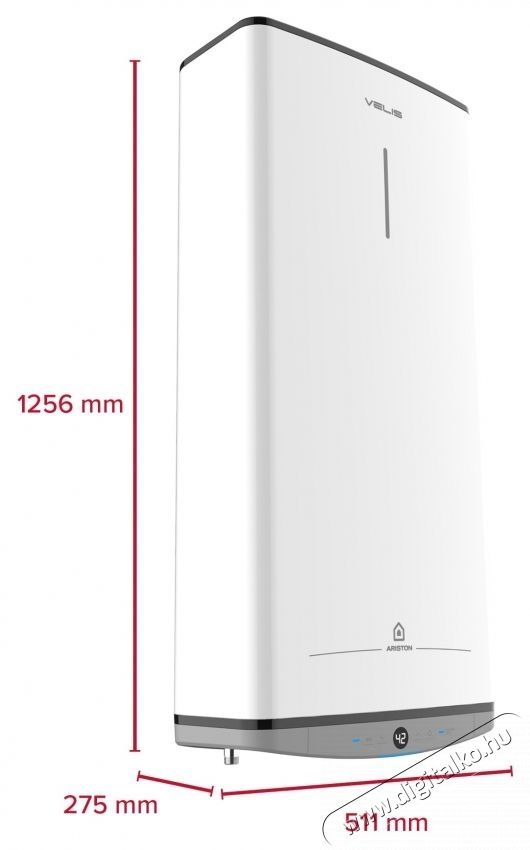 Ariston bojler Ariston Velis Dune 100 EU, 1500W, 100 l, teljes elektronikus vez&eacute;rl&eacute;s, Touch vez&eacute;rl&eacute;s, ECO EVO funkci&oacute;, ez&uuml;stion v&eacute;delem, magn&eacute;zium an&oacute;d, tit&aacute;n zom&aacute;ncozott tart&aacute;ly, Feh&eacute;r H&aacute;ztart&aacute;s / Otthon / K&uuml;lt&eacute;r - V&iacute;zmeleg&iacute;tő / bojler / t&aacute;rol&oacute; - Bojler / melegv&iacute;z t&aacute;rol&oacute; - 534232