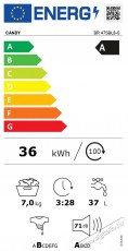 Candy BR 47SBL8-S SLIM ProWash 500 elöltöltős keskeny mosógép Háztartás / Otthon / Kültér - Mosógép / szárítógép - Elöltöltős normál (60cm-ig) mosógép - 515266