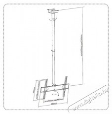 A+ Bracket Mennyezeti TV konzol, 32 -70 , 50kg, Fekete Tv kieg&eacute;sz&iacute;tők - Fali tart&oacute; / konzol - Mennyezeti tv tart&oacute; - 534052