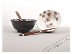 Made In Japan Cherry Blossom Tálkészlet pálcikákkal, 400 ml, 2 db Konyhai termékek - Edény - Edény készlet - 515591