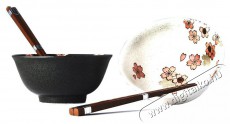 Made In Japan Cherry Blossom Tálkészlet pálcikákkal, 400 ml, 2 db Konyhai termékek - Edény - Edény készlet - 515591
