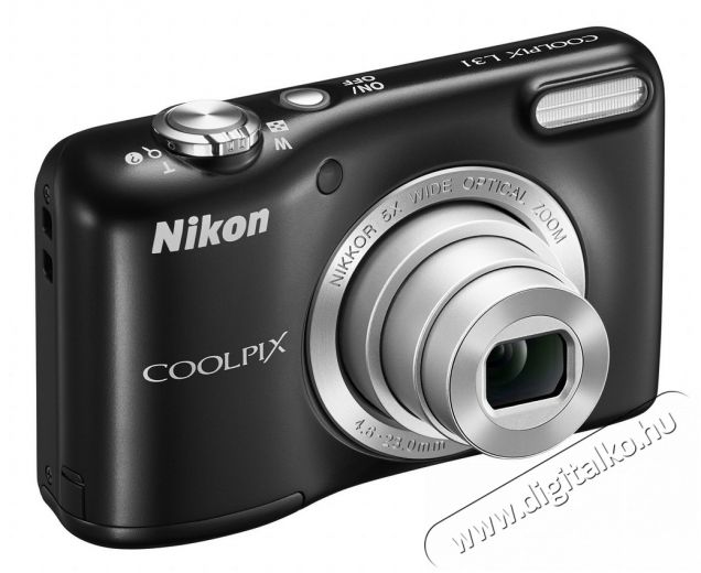 Nikon CoolPix L31 - fekete (2 év garancia!) + Nikon CS-L01 tok Fényképezőgép / kamera - Kompakt fényképezőgép - Normál tudású kompakt - 289436