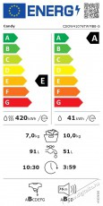 Candy CSOW41076TWMB8-S Smart Pro Inverter Háztartás / Otthon / Kültér - Mosógép / szárítógép - Mosó-szárítógép - 515280