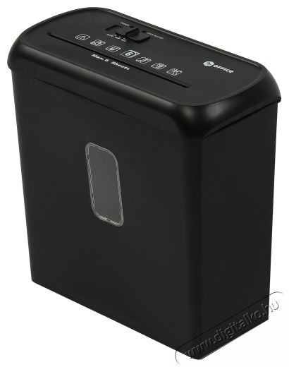 A+ Office DD6 Iratmegsemmis&iacute;tő, 6 lap, 4x40mm, konfetti, Fekete Iroda &eacute;s sz&aacute;m&iacute;t&aacute;stechnika - Iratmegsemmis&iacute;tő - 534053