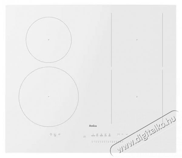 Amica DI 6418 SBW Konyhai term&eacute;kek - S&uuml;tő-főzőlap, tűzhely (szabadon&aacute;ll&oacute;) - Indukci&oacute;s főzőlap (szabadon&aacute;ll&oacute;) - 515138