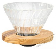 Hario Dripper V60-02, üveg, olívafával Konyhai termékek - Konyhai eszköz - Egyéb konyhai eszköz - 515517