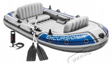 Intex Excursion Felf&uacute;jhat&oacute; 4 szem&eacute;lyes cs&oacute;nak, pumpa, evezőlap&aacute;tok, 315 x 165 x 43 cm H&aacute;ztart&aacute;s / Otthon / K&uuml;lt&eacute;r - J&aacute;t&eacute;k / Sport - V&iacute;zi j&aacute;t&eacute;k - 534319