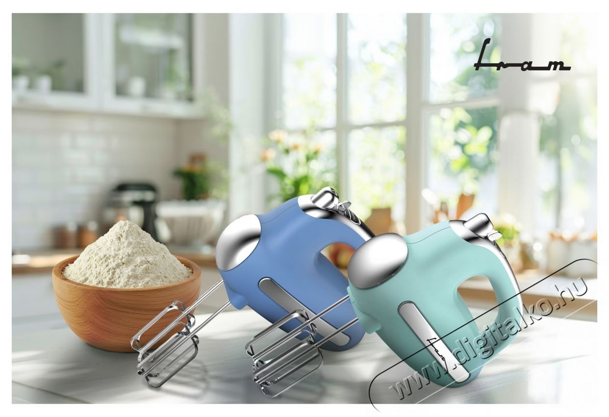 FRAM FHM-3005BL k&eacute;zi mixer k&eacute;k Konyhai term&eacute;kek - Konyhai kisg&eacute;p (elők&eacute;sz&iacute;t&eacute;s / feldolgoz&aacute;s) - K&eacute;zi mixer - 534285