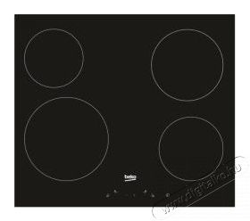 Beko HIC 64401 Konyhai termékek - Sütő-főzőlap, tűzhely (beépíthető) - Elektromos főzőlap (beépíthető) - 515202