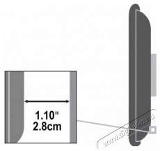 A+ KL46F falra szerelhető TV &aacute;llv&aacute;ny, r&ouml;gz&iacute;tett, 37 - 70 Tv kieg&eacute;sz&iacute;tők - Fali tart&oacute; / konzol - Fali tv tart&oacute; - 534047