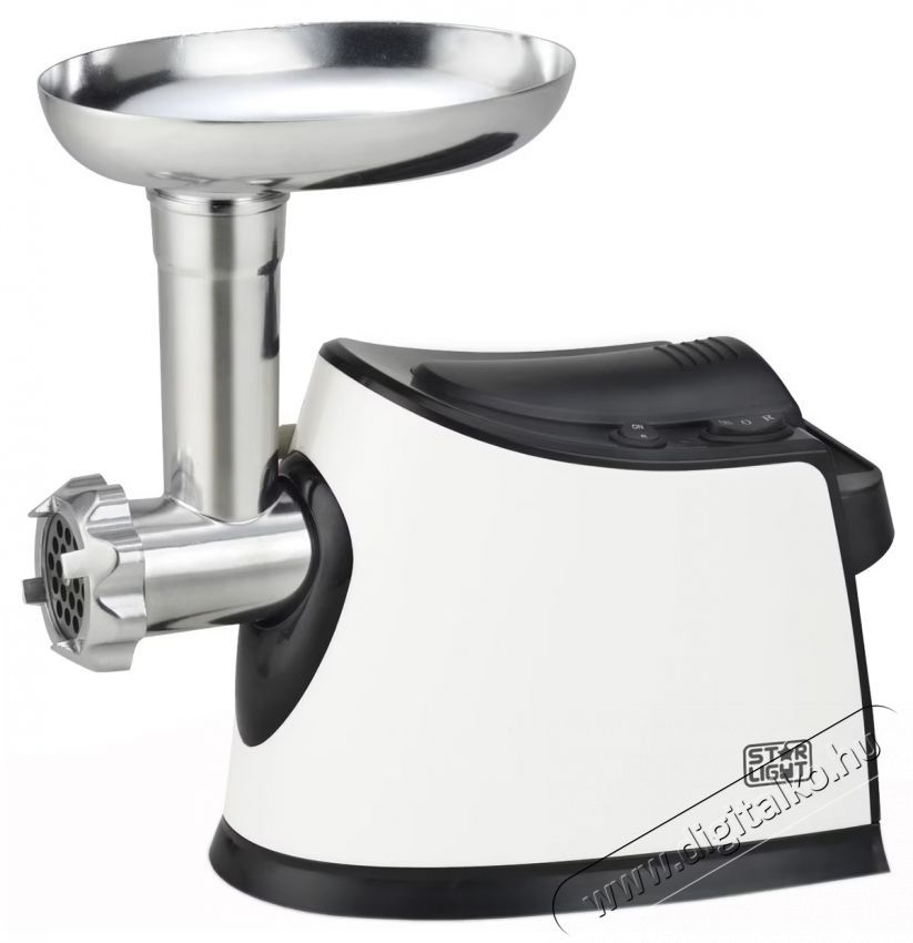 Star-Light MG-120B h&uacute;sdar&aacute;l&oacute;, 1400W, Paradicsoml&eacute;/Kolb&aacute;sz k&eacute;sz&iacute;tő kieg&eacute;sz&iacute;tők, 3 rozsdamentes ac&eacute;l korong, Rozsdamentes ac&eacute;l penge Konyhai term&eacute;kek - Konyhai kisg&eacute;p (elők&eacute;sz&iacute;t&eacute;s / feldolgoz&aacute;s) - Apr&iacute;t&oacute; / dar&aacute;l&oacute; - 534691