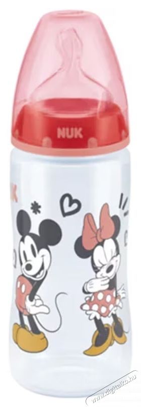 Nuk Minnie First Choice+ cumis&uuml;veg, 300ml, Polipropil&eacute;n, Szilikon cumi, 6-18 h&oacute;nap, K&ouml;zepes lyuk, BPA mentes Sz&eacute;ps&eacute;g&aacute;pol&aacute;s / Eg&eacute;szs&eacute;g - Baba mama term&eacute;k - Cumis&uuml;veg / cumi / etet&eacute;s kieg&eacute;sz&iacute;tő - 534583