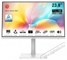 MSI Modern MD2412PW, IPS, 23.8 h&uuml;velyk, Full HD, 1920 x 1080, HDMI, Hangsz&oacute;r&oacute;k, Pivot, 100 Hz, 1ms (MPRT) / 4ms (GTG), Feh&eacute;r Iroda &eacute;s sz&aacute;m&iacute;t&aacute;stechnika - Monitor - Monitor - 534427