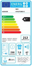 Hoover ND4 H7A2TCBEX-S H-DRY 500 SLIM Háztartás / Otthon / Kültér - Mosógép / szárítógép - Szárítógép - 504497