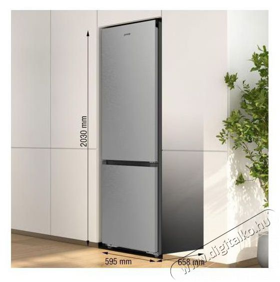 Gorenje NRB620C6X4WFE Konyhai term&eacute;kek - Hűtő, fagyaszt&oacute; (szabadon&aacute;ll&oacute;) - Alulfagyaszt&oacute;s kombin&aacute;lt hűtő - 515444