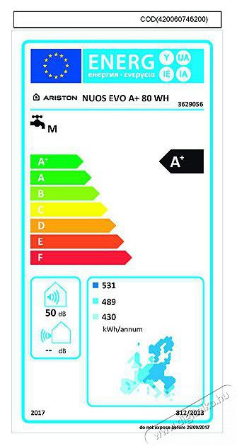 Ariston Nuos EVO A+ 80 WH &Uacute;jdons&aacute;gok - &Uacute;j term&eacute;kek - 515169