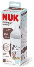 Nuk Perfect Match cumis&uuml;veg, puha szilikon M cumival, 260 ml, 3 h&oacute;napos kort&oacute;l, BPA-mentes, kolik&aacute;s, hőm&eacute;rs&eacute;klet-szab&aacute;lyoz&oacute;val, Mickey Mouse mint&aacute;val Sz&eacute;ps&eacute;g&aacute;pol&aacute;s / Eg&eacute;szs&eacute;g - Baba mama term&eacute;k - Cumis&uuml;veg / cumi / etet&eacute;s kieg&eacute;sz&iacute;tő - 534587