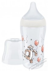 Nuk Perfect Match cumis&uuml;veg, puha szilikon M cumival, 260 ml, 3 h&oacute;napos kort&oacute;l, BPA-mentes, kolik&aacute;s, hőm&eacute;rs&eacute;klet-szab&aacute;lyoz&oacute;val, tigrises modell &ndash; Micimack&oacute; Sz&eacute;ps&eacute;g&aacute;pol&aacute;s / Eg&eacute;szs&eacute;g - Baba mama term&eacute;k - Cumis&uuml;veg / cumi / etet&eacute;s kieg&eacute;sz&iacute;tő - 534585
