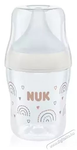 Nuk Perfect Match cumis&uuml;veg, &uuml;veg, puha szilikon S cumival, 120 ml, 0 h&oacute;napos kort&oacute;l, BPA-mentes, Anti-Colic, hőm&eacute;rs&eacute;klet-szab&aacute;lyoz&oacute;val, Rainbow modell Sz&eacute;ps&eacute;g&aacute;pol&aacute;s / Eg&eacute;szs&eacute;g - Baba mama term&eacute;k - Cumis&uuml;veg / cumi / etet&eacute;s kieg&eacute;sz&iacute;tő - 534586