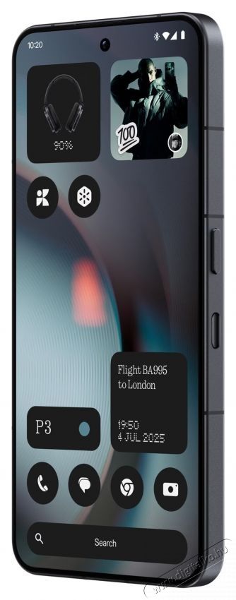 NOTHING Phone (3) Mobiltelefon, 256 GB, 12 GB RAM, 5G, Fekete Mobil / Kommunik&aacute;ci&oacute; / Smart - Okostelefon - Android - 534582