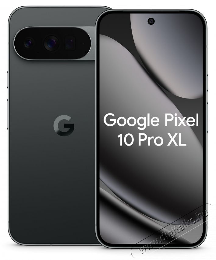 Google Pixel 10 Pro XL mobiltelefon, 1TB, 16GB RAM, 5G, Obszidi&aacute;n Mobil / Kommunik&aacute;ci&oacute; / Smart - Okostelefon - Android - 534311