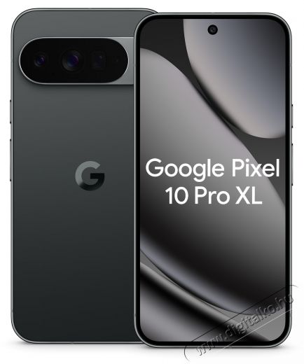 Google Pixel 10 Pro XL mobiltelefon, 1TB, 16GB RAM, 5G, Obszidi&aacute;n Mobil / Kommunik&aacute;ci&oacute; / Smart - Okostelefon - Android - 534311