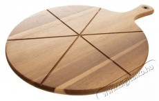 Orion pizza vágódeszka, akácfa nyél, 32 cm átm. Konyhai termékek - Konyhai eszköz - Vágódeszka - 515724