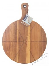 Orion pizza vágódeszka, akácfa nyél, 32 cm átm. Konyhai termékek - Konyhai eszköz - Vágódeszka - 515724
