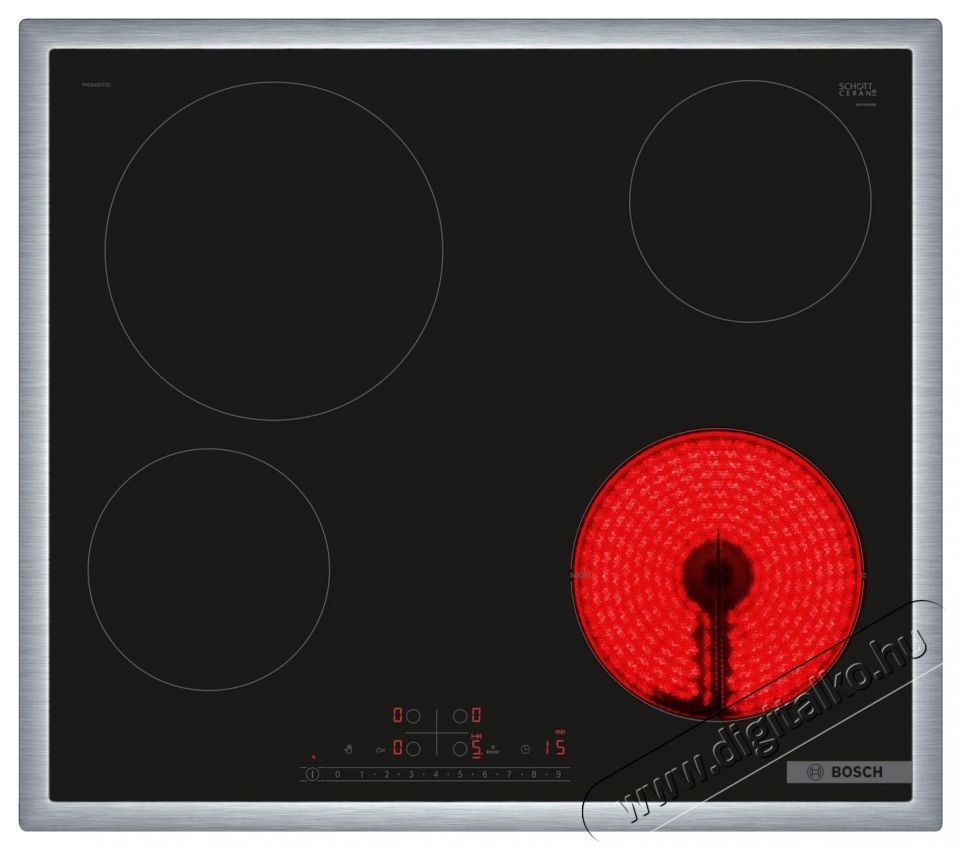 Bosch PKE645FP2E Serie 6 Konyhai term&eacute;kek - S&uuml;tő-főzőlap, tűzhely (be&eacute;p&iacute;thető) - Elektromos főzőlap (be&eacute;p&iacute;thető) - 515234