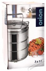 Orion Rozsdamentes acél ételhordó 3 darab, 16 cm átmérő Konyhai termékek - Edény - Ételtároló - 515713