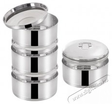 Orion Rozsdamentes acél ételhordó + fedő 4 x 1,3 l Konyhai termékek - Edény - Ételtároló - 515716