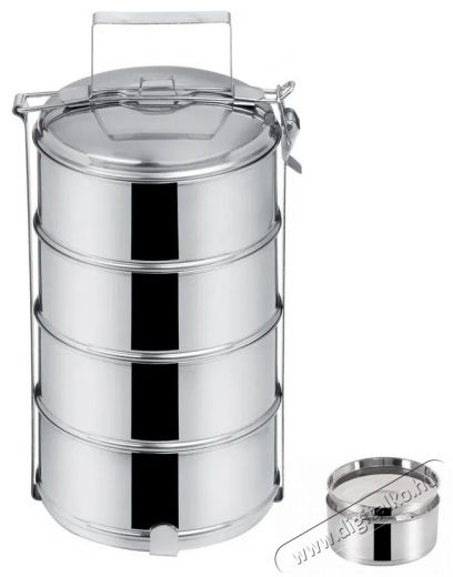 Orion Rozsdamentes acél ételhordó + fedő 4 x 1,3 l Konyhai termékek - Edény - Ételtároló - 515716