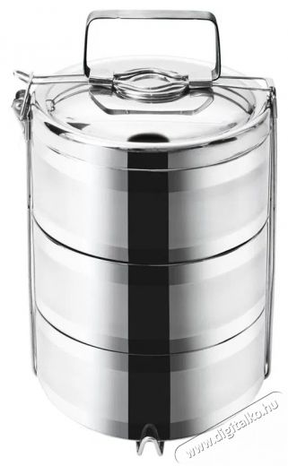 Orion Rozsdamentes acél thermo ételhordó, háromrészes, 16 cm Konyhai termékek - Edény - Ételtároló - 515720