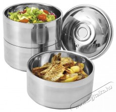 Orion Rozsdamentes acél thermo ételhordó, háromrészes, 16 cm Konyhai termékek - Edény - Ételtároló - 515720