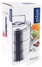 Orion Rozsdamentes acél thermo ételhordó, háromrészes, 16 cm Konyhai termékek - Edény - Ételtároló - 515720