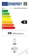Beko RSSA215K40WN Konyhai termékek - Hűtő, fagyasztó (szabadonálló) - Fagyasztó nélküli hűtő - 515198